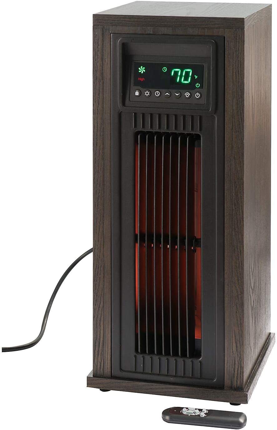 5Infrared Wood Tower Heater w UV LED LightMember s Mark 23