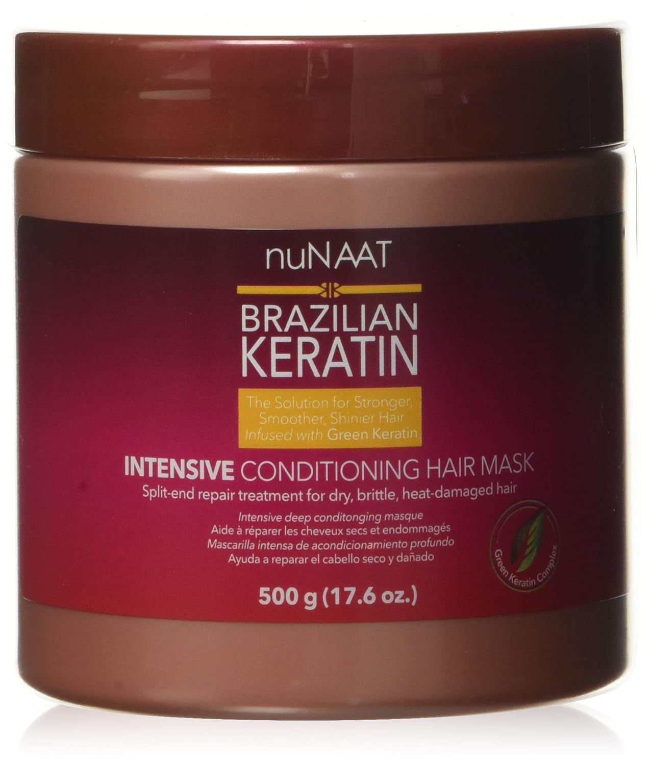 Naat Brazilian Keratin Intensive Hair Mask, 17.6 oz (500g)