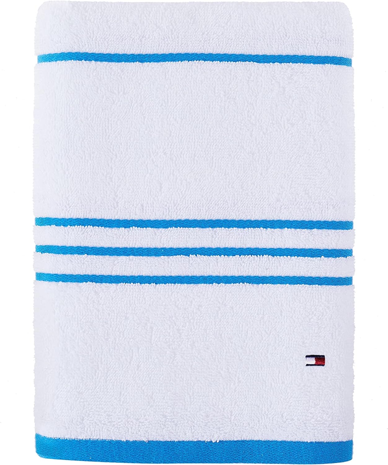 TOMMY HILFIGER lModern American Stripe 30" x 54" Cotton Bath Towel