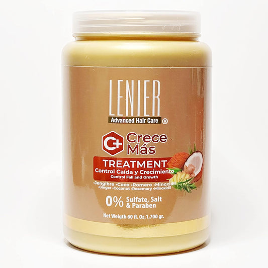 Lenier Crece Mas Treatment w/ Ginger, Coconut, Rosemary & Minoxidil 60 oz