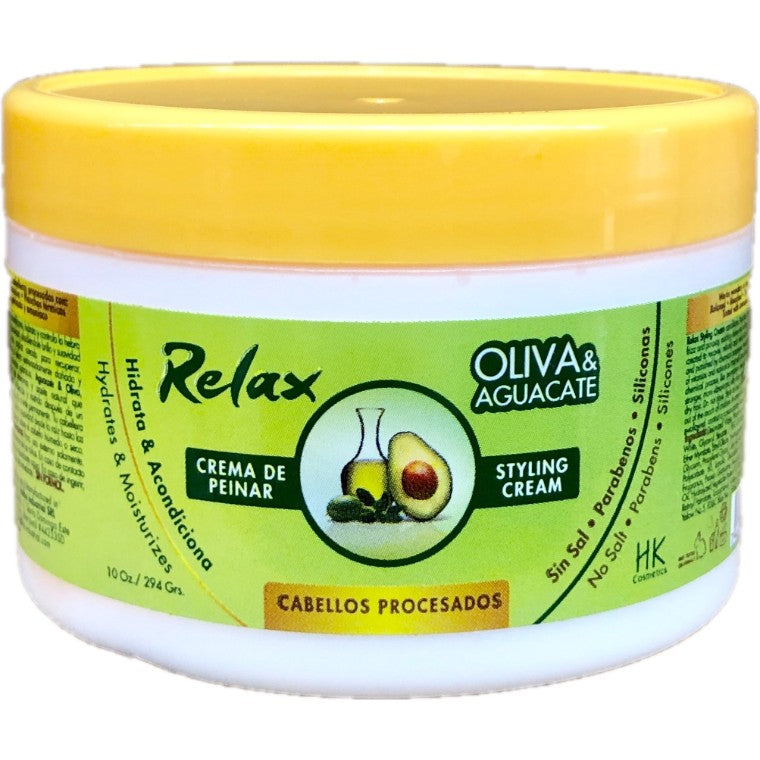 Relax Crema Peinar 10 oz, halka