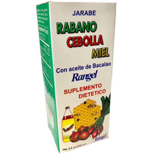 Rangel Rabano Cebolla Miel Jarabe 8 oz