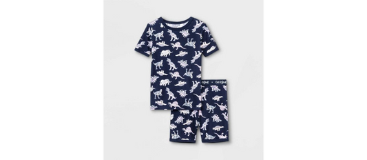 Cat & Jack Size 10 Girls' 2pc Snug Fit Dino Pajama Set -