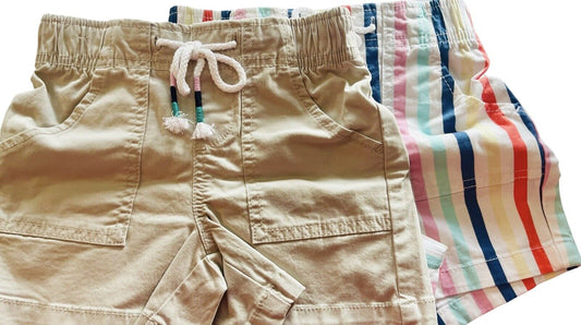 Member's Mark 2-PACK Girl's 4 -5 Elastic Waist Woven Shorts, summer/ verano