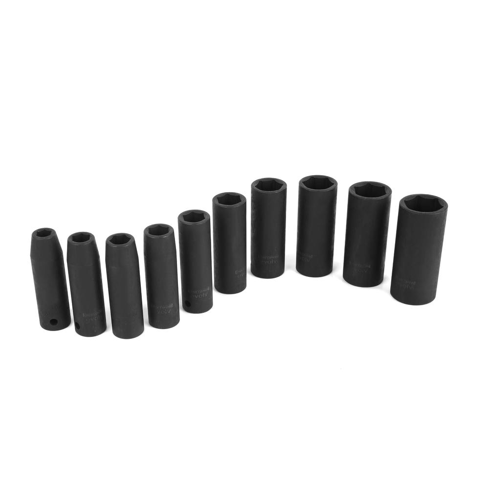 Craftsman Evolv 1/2" Dr Metric 10-Piece Deep Impact Socket        IMPACT SOCKET