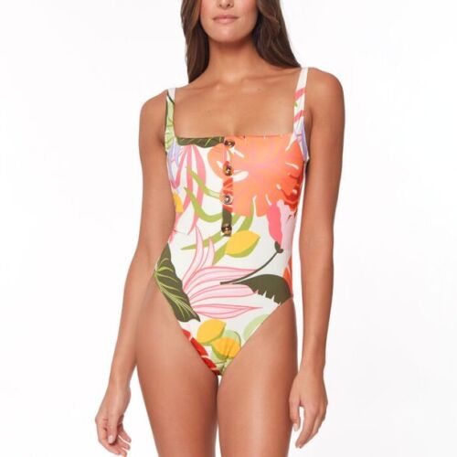 Social Standard by Sanctuary Small Tropical One Piece Swimsuit NWT MSRP